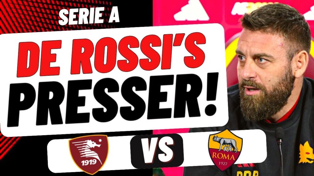 DE ROSSI'S Press Conference REACTION vs SALERNITANA