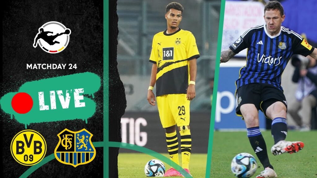 LIVE 🔴 Borussia Dortmund II vs. 1. FC Saarbrücken | 3rd Division 2023/24