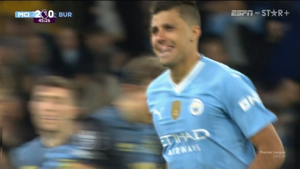 Rodri Goal | Rodri Hoy | Manchester City vs Burnley 3-0 Extended Highlights | Premier League 2023/24
