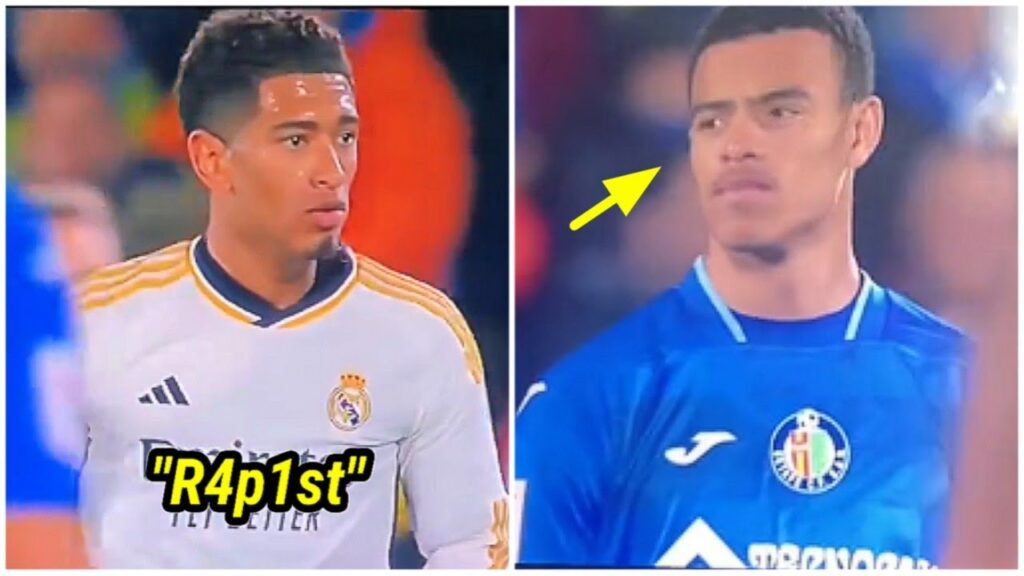 Mason Greenwood's reaction after Jude Bellingham called him a r4p1st during Getafe vs Real Madrid 🥹