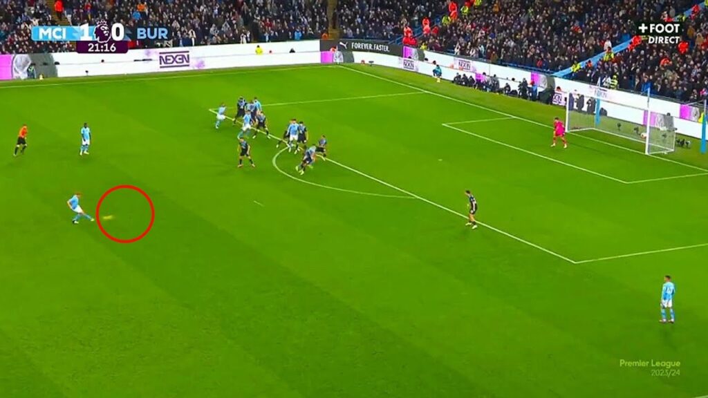 🤯Kevin De Bruyne Tricks entire Burnley defence with Unbelievable assist to Alvarez goal vs Burnley 🔥