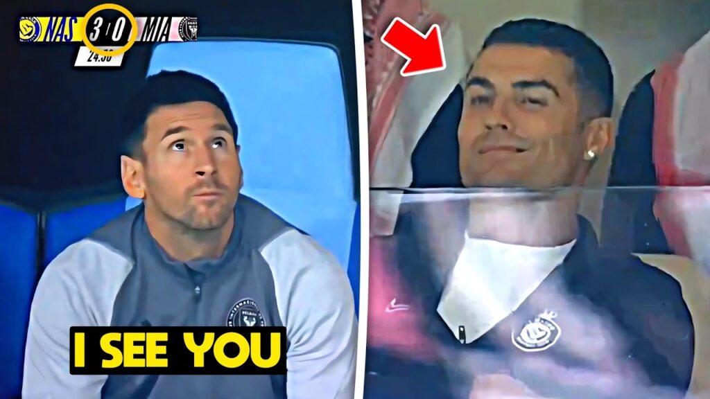 Cristiano Ronaldo's Reaction to Lionel Messi Losing against Al Nassr 😂🤣