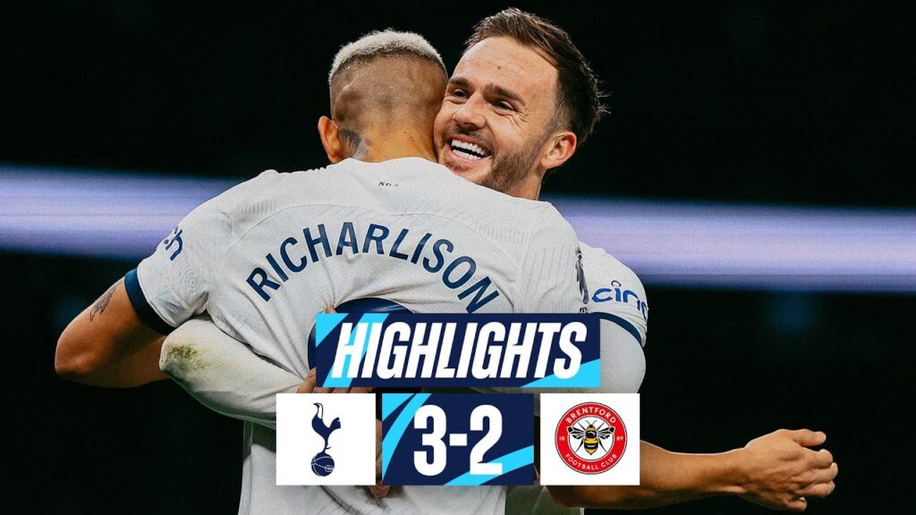 TOTTENHAM HOTSPUR 3-2 BRENTFORD // PREMIER LEAGUE HIGHLIGHTS // CRAZY DRAMA IN NORTH LONDON