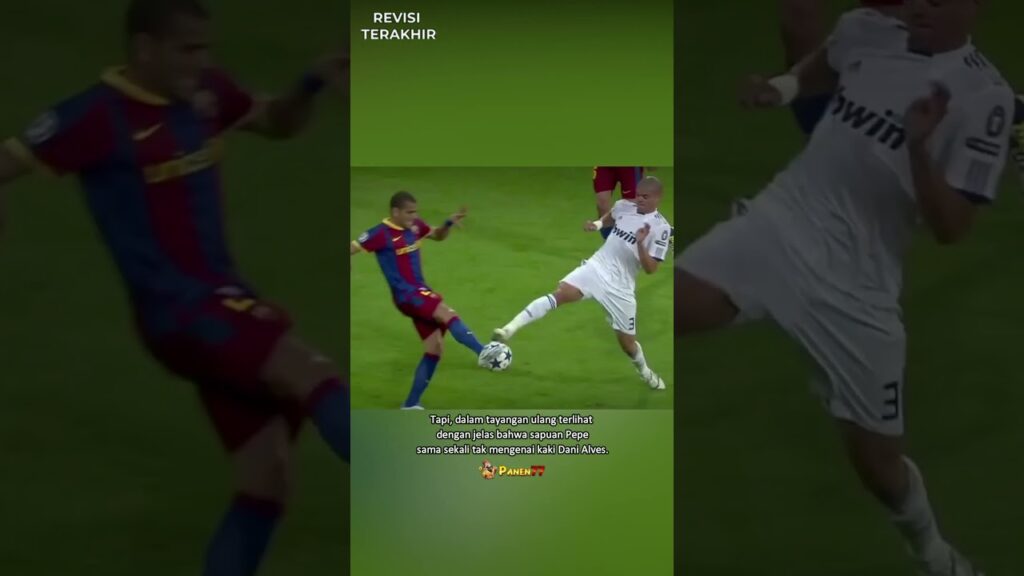 Momen aksi balas dendam Pepe ke Dani Alves