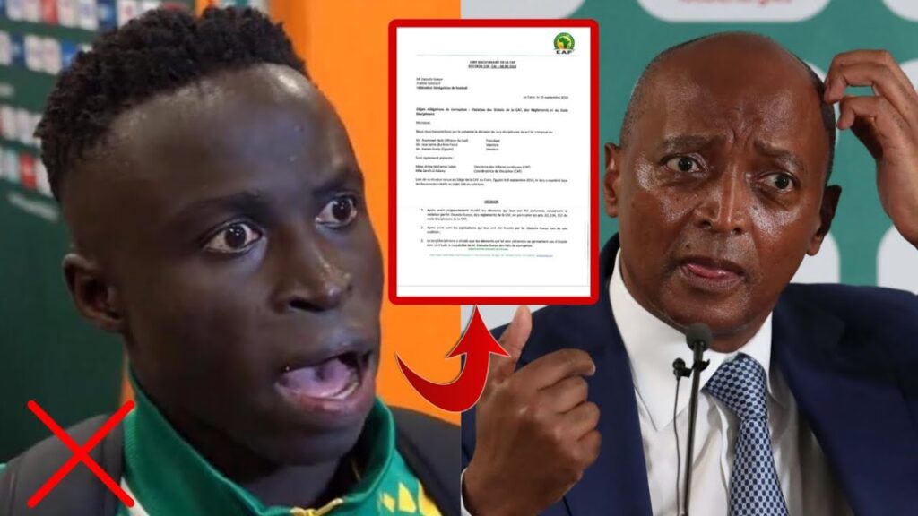 Incroyable regardez la sanctionne Krepine Diatta... l'arbitre Sénégal Côte d'Ivoire