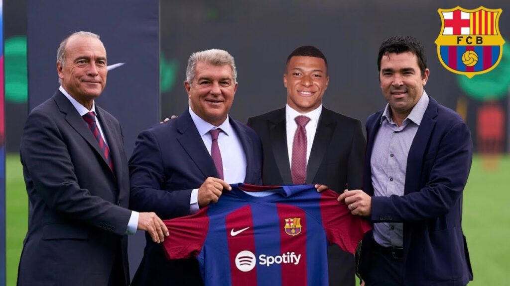 Officiell Kylian Mbappe Signing To FC Barcelona Contract Until June 2034