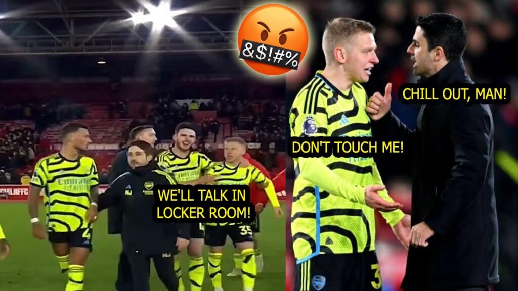 🤬 Zinchenko Fight Vs Ben White & Mikel Arteta After During Match Nottingham Forest vs Arsenal 1-2 😣