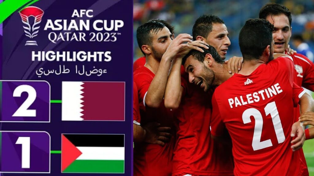 Hasan Al Haydos Goal 2-1  lQatar vs palestine | AFC Qatar 2023| Extended Highlights