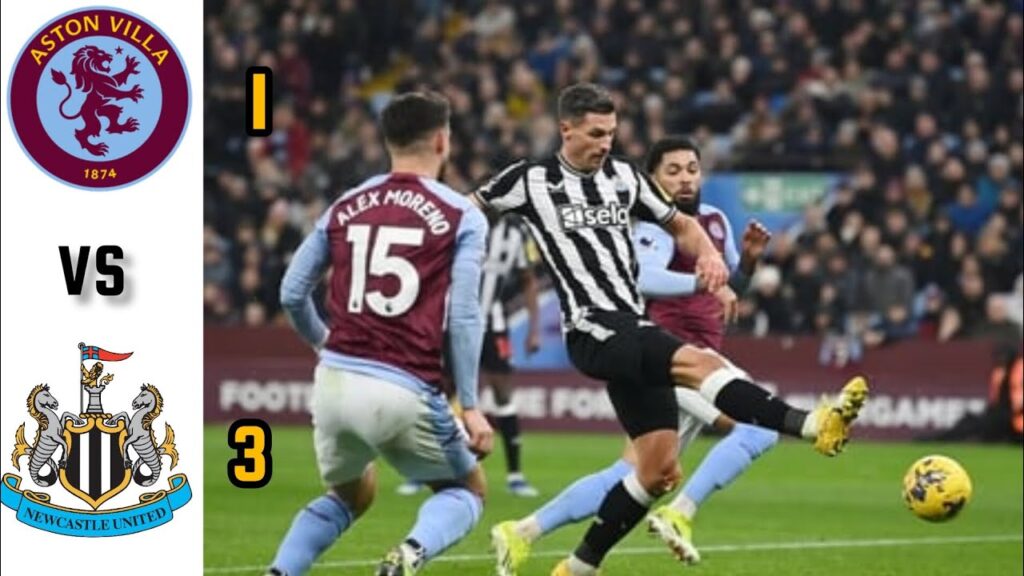 Aston Villa vs Newcastle 1 - 3|Fabian Schar Goals & Highlight 2024