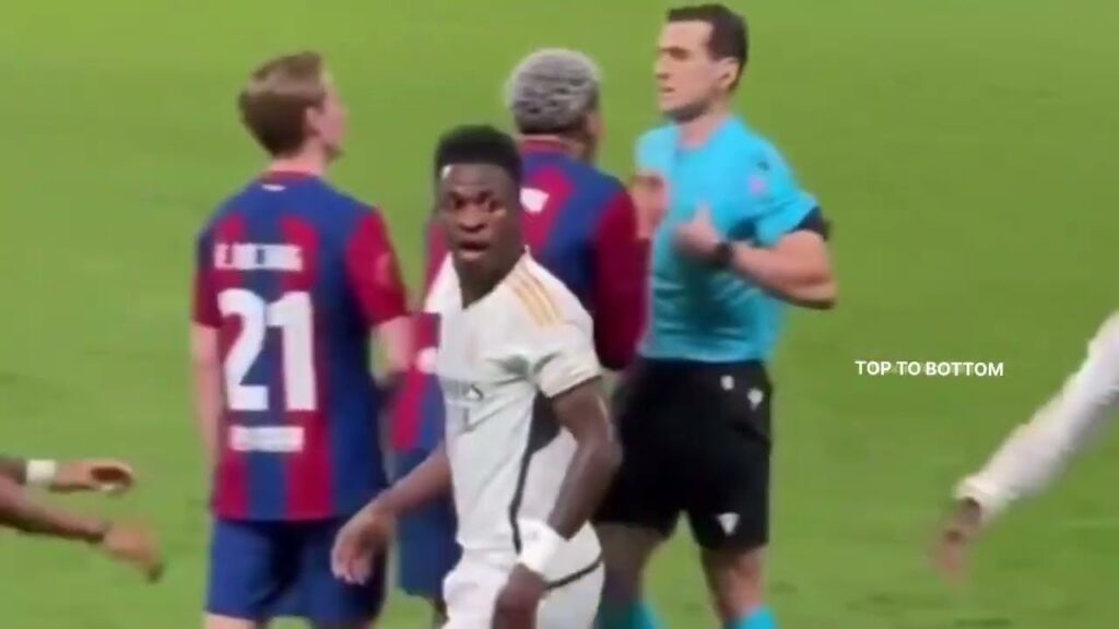 😱Vinicius Jr humiliate Barcelona | Vinicius Jr Fight vs Barcelona | Ronald Araujo Red Card
