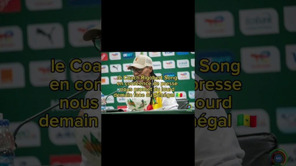 RIGOBERT SONG 🇨🇲 en Conference de presse promet du LOURD DEMAIN FACE AU SÉNÉGAL 🇬🇳
