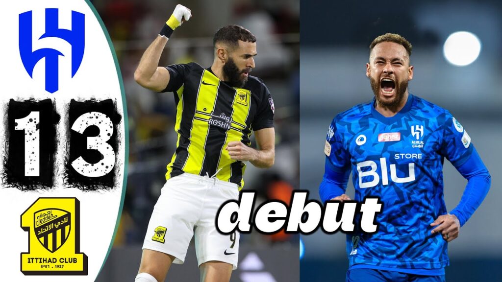 Neymar's first appearance with Al-Hilal against Al-Ittihad