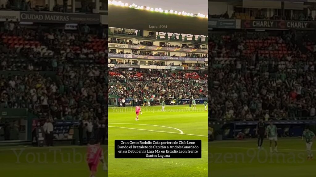 Rodolfo Cota dando el Gafete Capitán Andres Guardado en su Debut #ligamx #mexico #cdmx #espn #cdmx