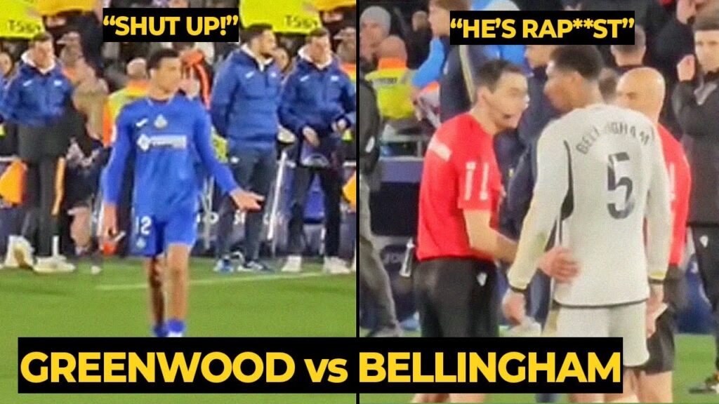 Jude Bellingham MOCKS Greenwood after did tackle as Getafe vs Real Madrid | Manchester United News