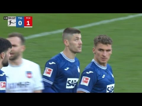 TSG Hoffenheim vs FC Heidenheim 1-1 Andrej Kramaric score to earn a draw for Hoffenheim Match recap