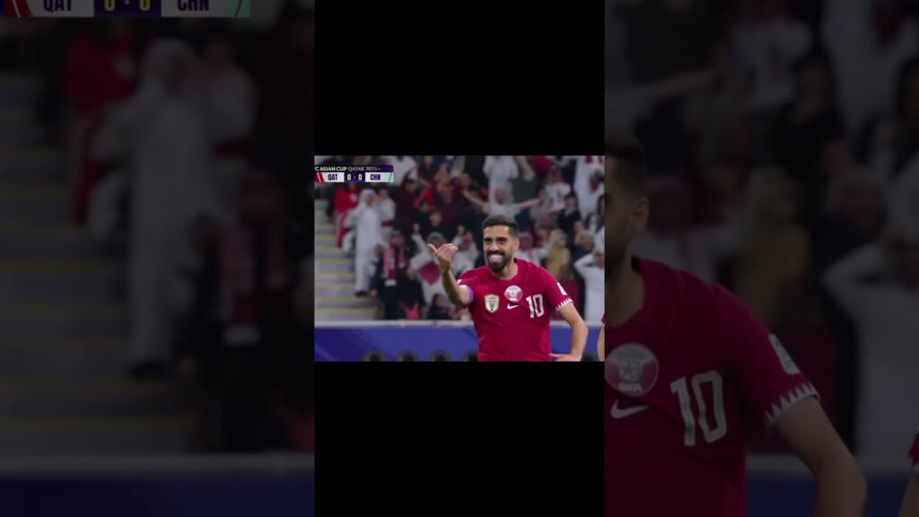 What a banger scored by the Qataris Hassan Al-Haydos at the AFC ASIAN CUP #qatar #afcasiancup2024