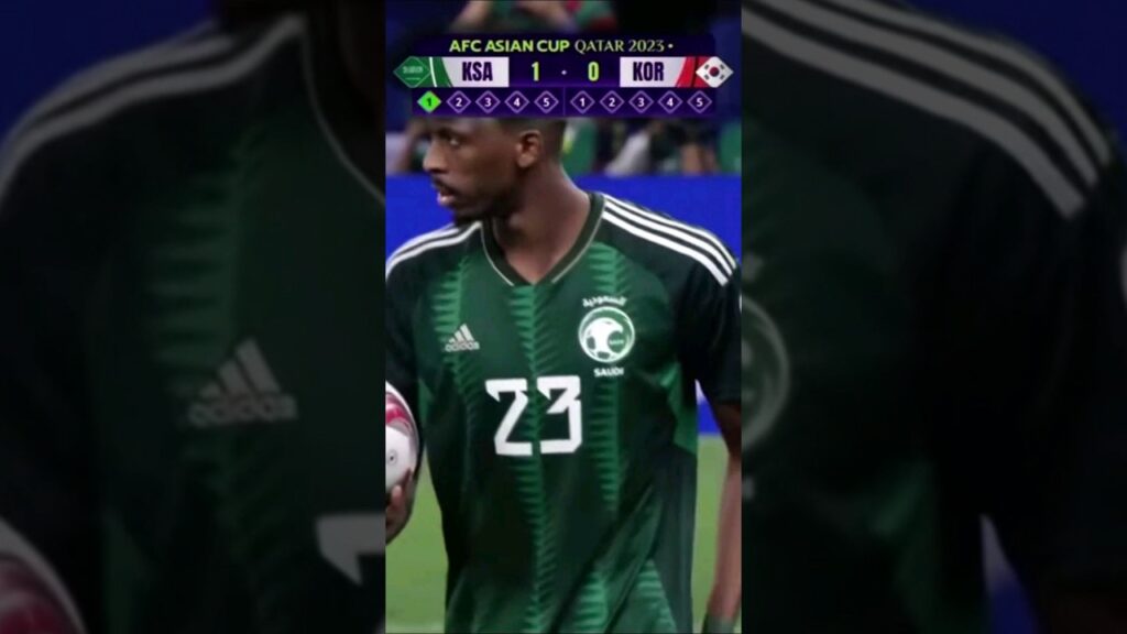 Arab saudi vs korea🫡penalty shot👍muhammad kanno #afc #shorts