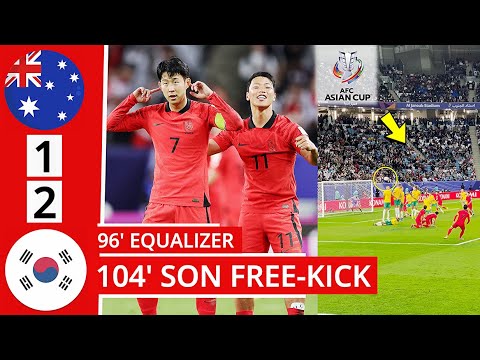 🔴⚪Australia vs South Korea 1-2 HIGHLIGHTS: 104' Son Heung-min Free-kick! 손흥민의 프리킥 골 vs 호주