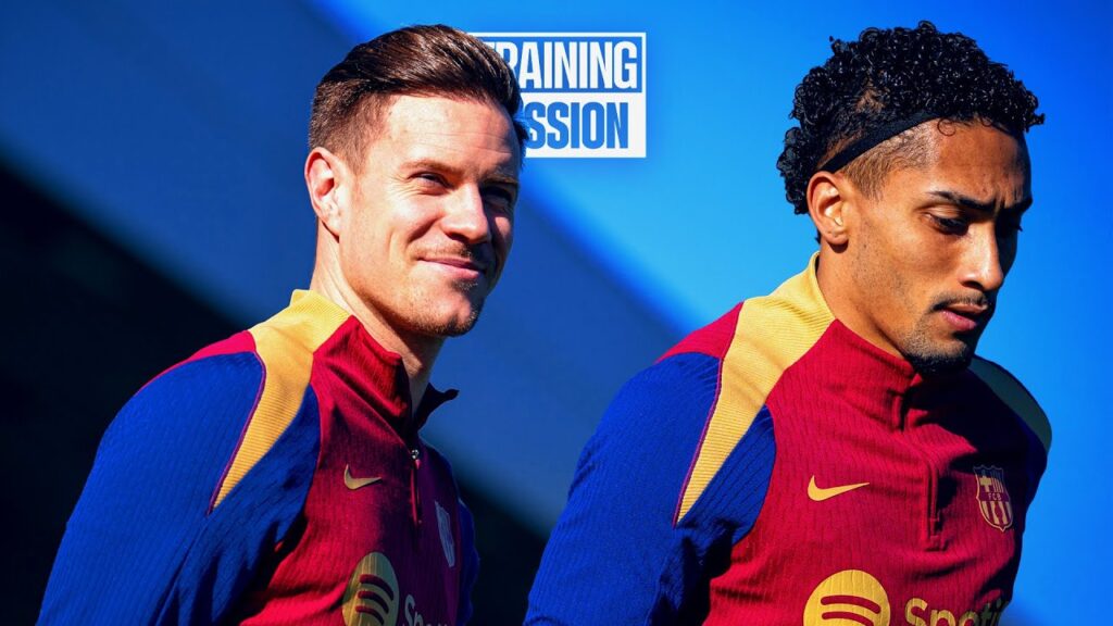 TER STEGEN & RAPHINHA BACK WITH THE GROUP 🔥⚽