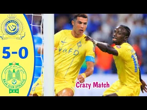Ronaldo , Sadio Mané Goals ⚽🚀  Al NASSR VS Raja 5 0 🔥 Ronaldo Skills 💪🚀  All Goals & Highlights