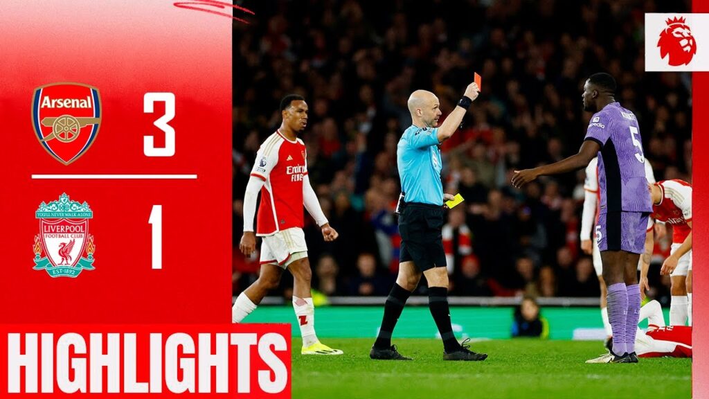 Ibrahima Konaté RED CARD | Arsenal vs Liverpool 3-1 Extended Highlights | Premier League