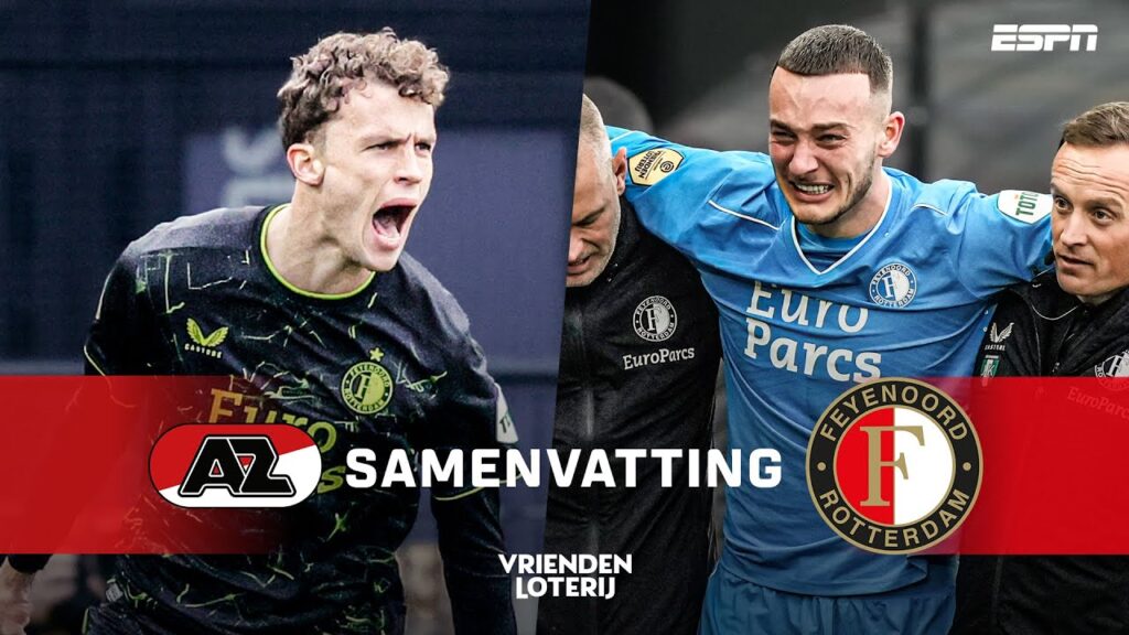 ⚡ SNELLE GOAL MATS WIEFFER en DRAMA VOOR JUSTIN BIJLOW 🤕 | Samenvatting AZ - Feyenoord