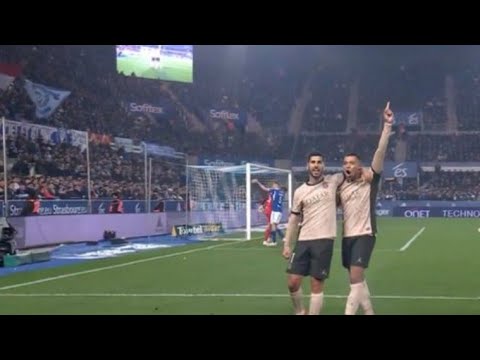 Marco Asensio Goal, Strasbourg vs PSG (1-2) All Goals and Extended Highlights