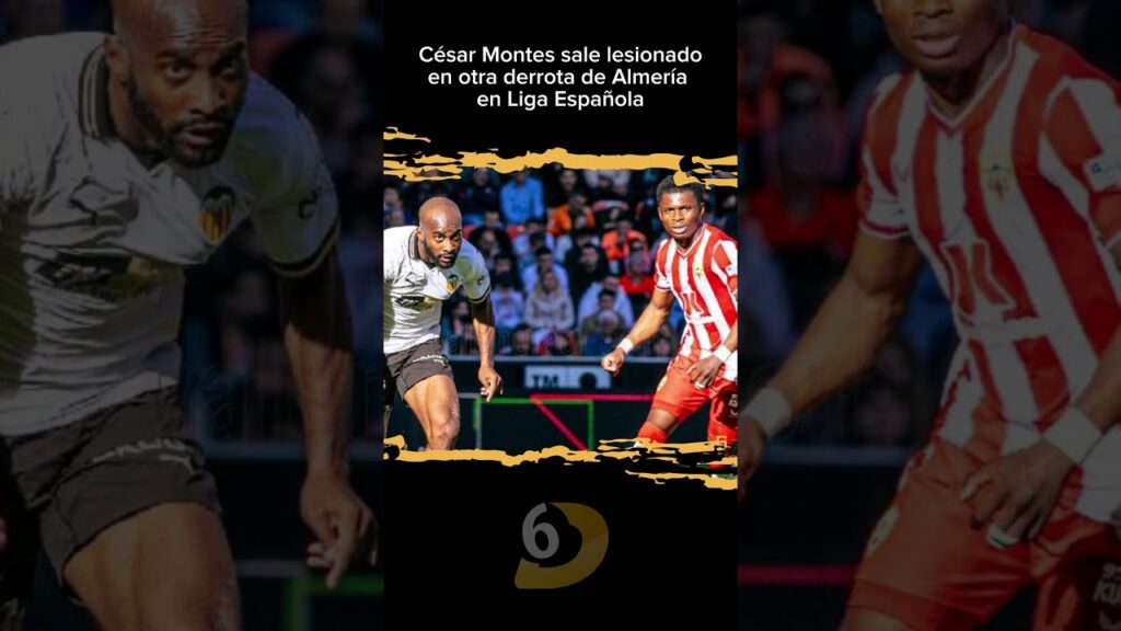 El mexicano César Montes sale tras otra derrota de Almería. #LigaEspañola #Almeria #CesarMontes