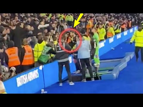 Joachim Andersen confronted Crystal Palace fans #primierleague #brighton #crystalpalace