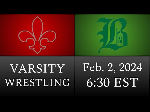 Varsity Wrestling: Benedictine at St. Christopher's, 2024