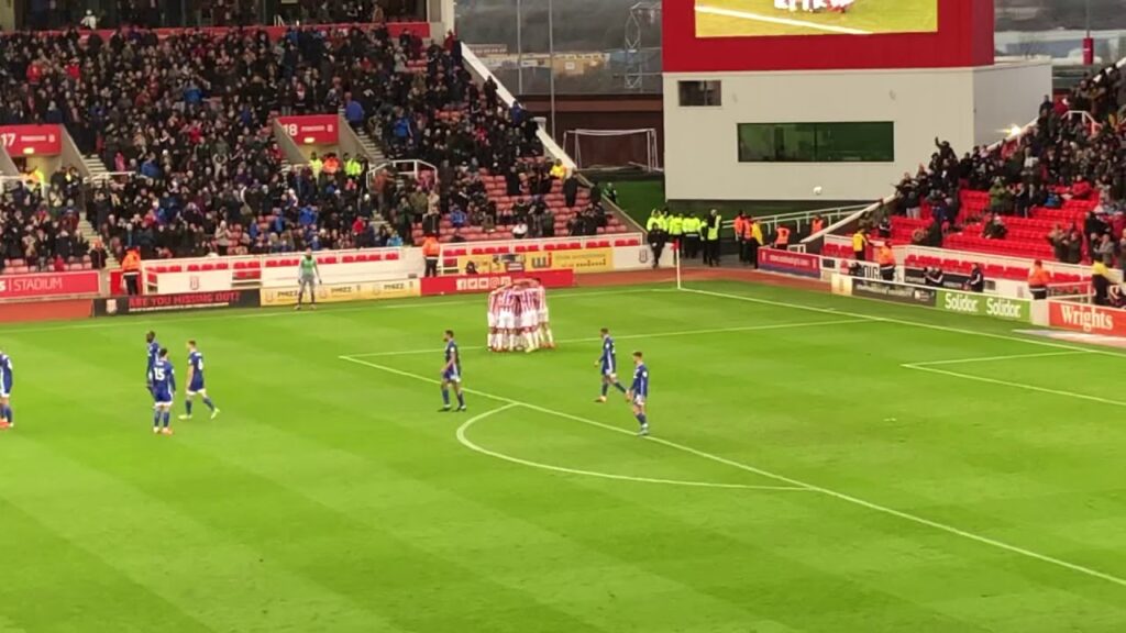 Stoke City - Joe Allen Goal Celebrations vs Cardiff City