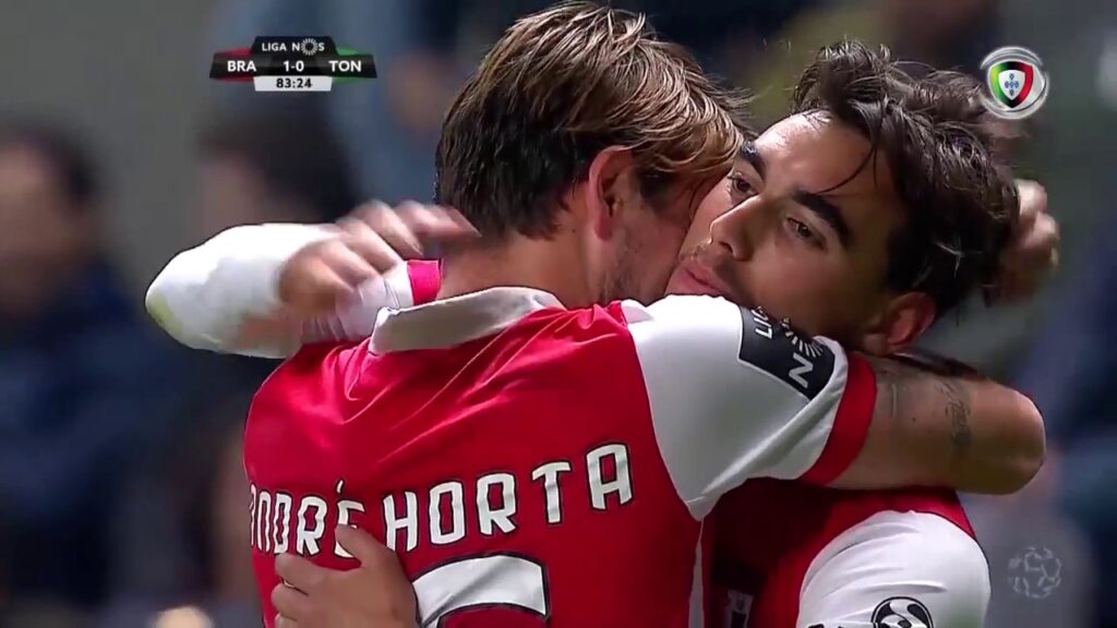 Golo de Ricardo Horta: Braga (1)-0 Tondela (Liga 24ªJ)