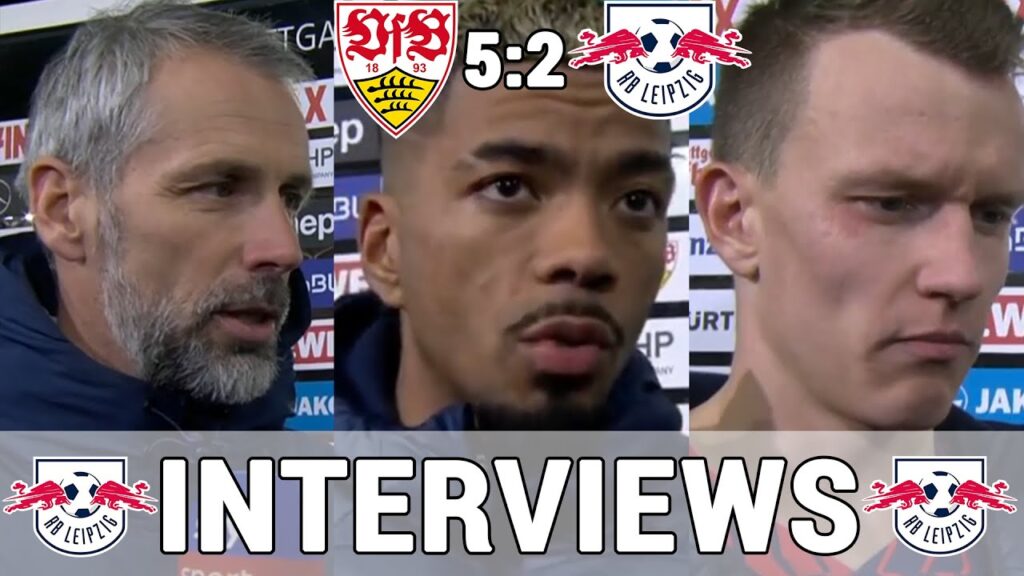 Die Leipzig Interviews zum 5:2: Marco Rose, Henrichs & Klostermann | VFB Stuttgart 5:2 RB Leipzig