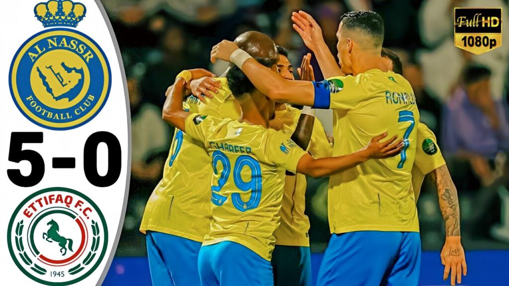 Al Nassr vs Al Ettifaq 5-0 | Ronaldo Hattrickš„Highlights Liga Arab Saudi 2023 | Al Nassr Tadi Malam Al Nassr vs Al Ettifaq 5-0 | Ronaldo Hattrickš„Highlights Liga Arab Saudi 2023 | Al Nassr Tadi Malam