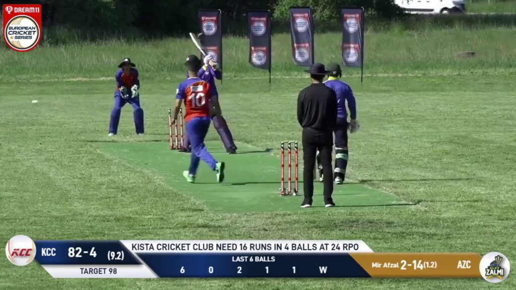 MOM: Q. Afzal - KCC vs AZC | Highlights | Dream11 European Cricket Series Stockholm | ECS 2020