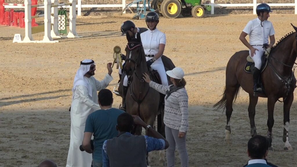 2nd Place for Mohammed Al Owais with Tsunami. (jump off)