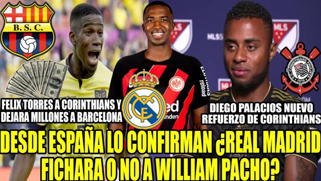 DESDE ESPAÑA LO CONFIRMAN ¿REAL MADRID FICHARA O NO A WILLIAM PACHO? PALACIOS Y TORRES A CORINTHIANS DESDE ESPAÑA LO CONFIRMAN ¿REAL MADRID FICHARA O NO A WILLIAM PACHO? PALACIOS Y TORRES A CORINTHIANS