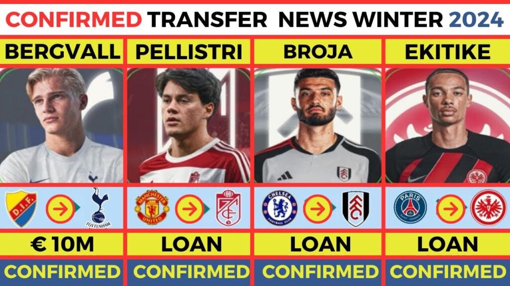ALL CONFIRMED TRANSFERS ON DEADLINE DAY🔥 JANUARY TRANSFER WINDOW WINTER 2024, BROJA, PELLISTRI🔥