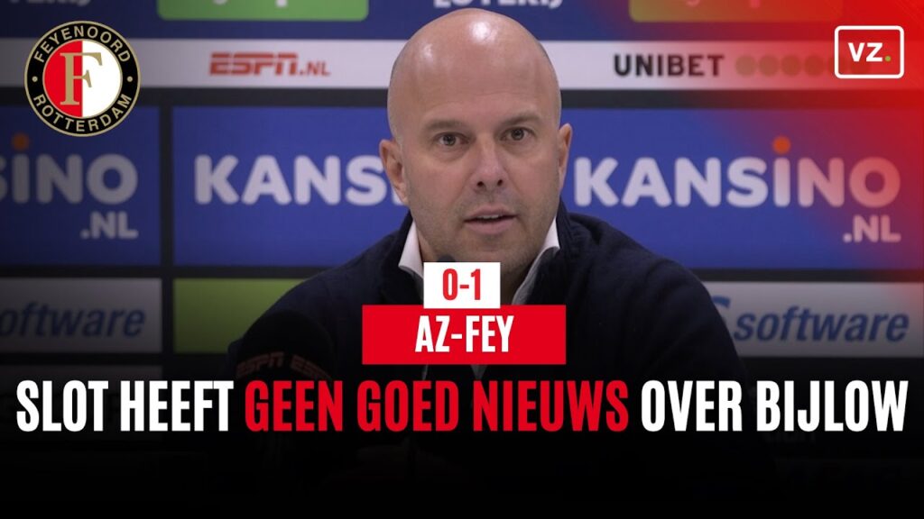 Arne Slot geeft voorzichtige prognose van Justin Bijlow na AZ - Feyenoord en heeft geen goed nieuws