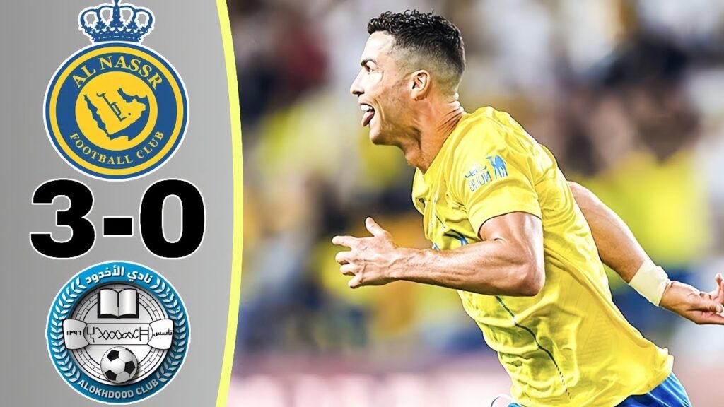 Cristiano Ronaldo 2 Goals Al Nassr vs Al Akhdoud 3 - 0 Highlights All Goals 2023