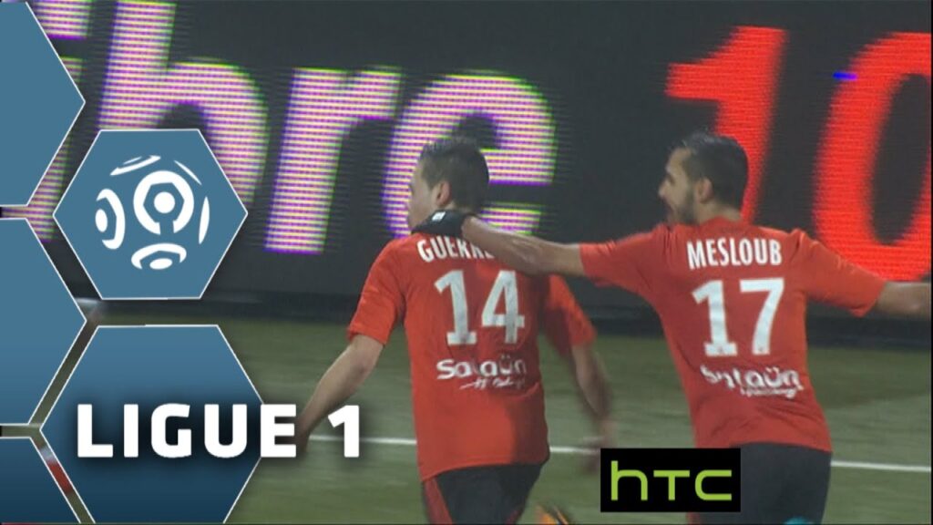 Goal Raphaël GUERREIRO (90' +2) / FC Lorient - EA Guingamp (4-3)/ 2015-16