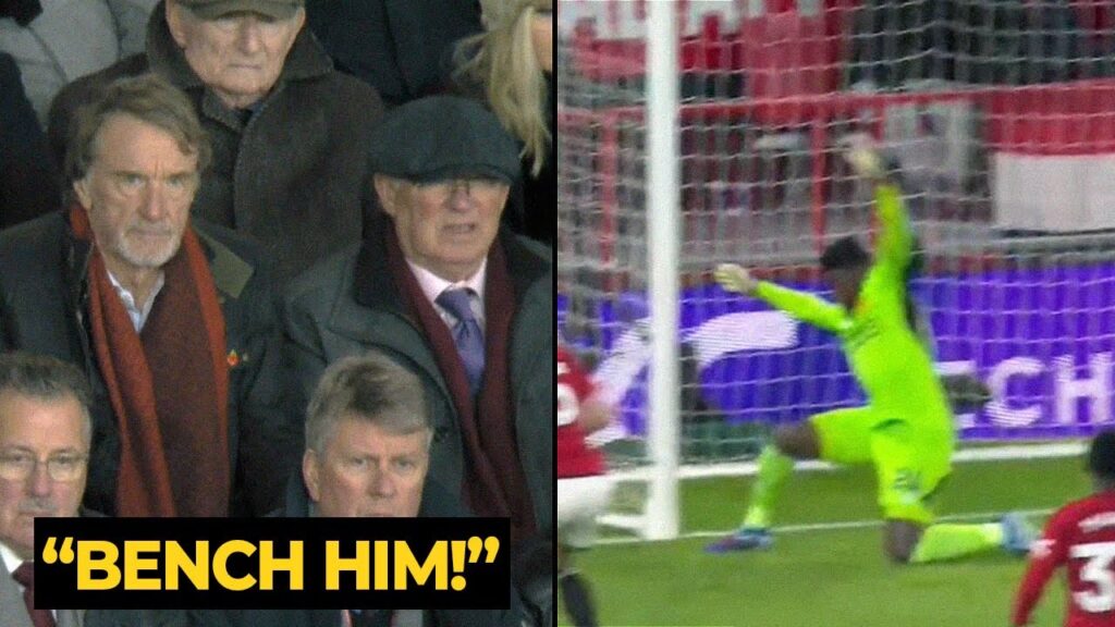 Sir Jim Ratcliffe angry reaction after Andre Onana can't saves following Man Utd draw vs Tottenham