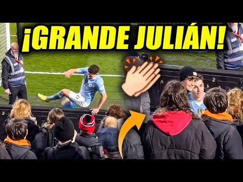 El HERMOSO gesto de Julián Álvarez que se hizo viral