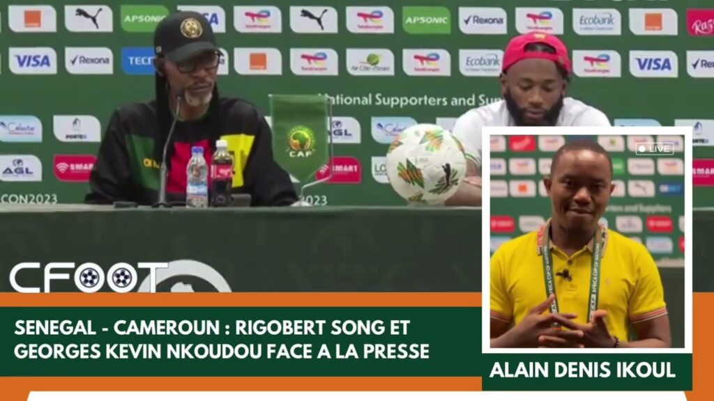 SÉNÉGAL - CAMEROUN : CONFERENCE DE PRESSE DE RIGOBERT SONG ET GEORGES KEVIN NKOUDOU (CAN 2023)