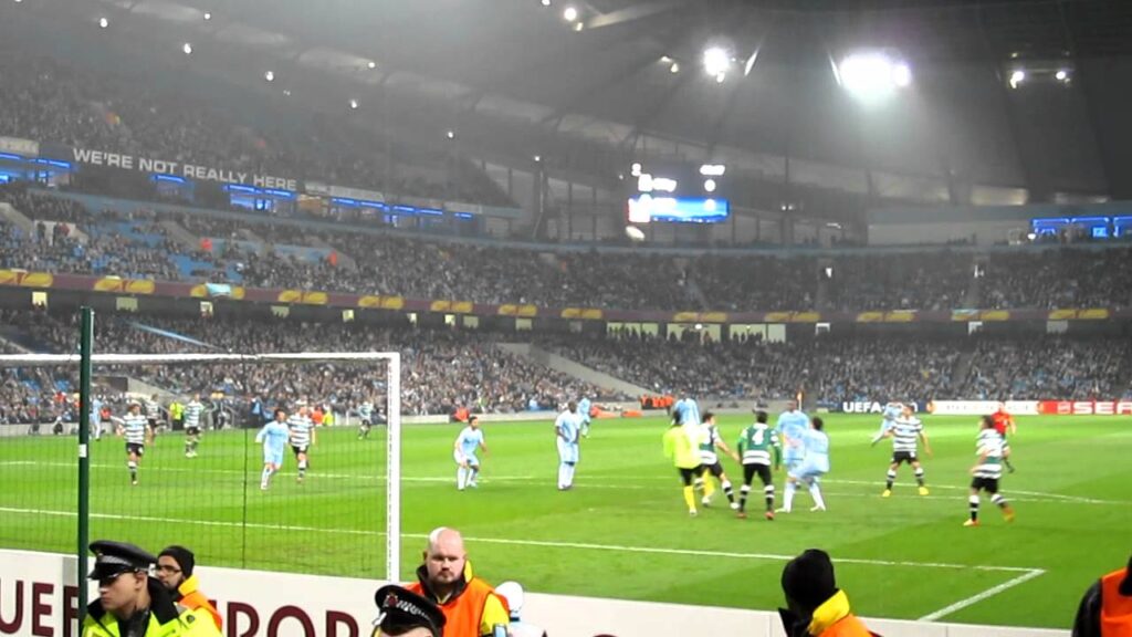 Rui Patricio stops @ Manchester City VS Sporting Clube de Portugal (UEFA Europa League 15/03/2012)