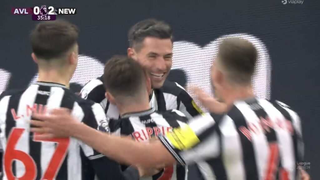Fabian Schär Goal,Aston Villa vs Newcastle(1-2) All Goals and Extended Highlights