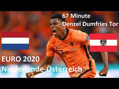 EURO 2020 Niederlande-Österreich   2:0 Denzel Dumfries Tor