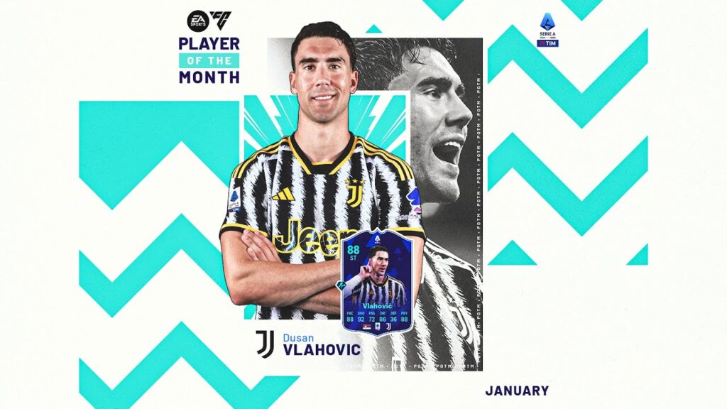 Dusan Vlahovic | Player of the Month: January 2024 | Serie A 2023/24