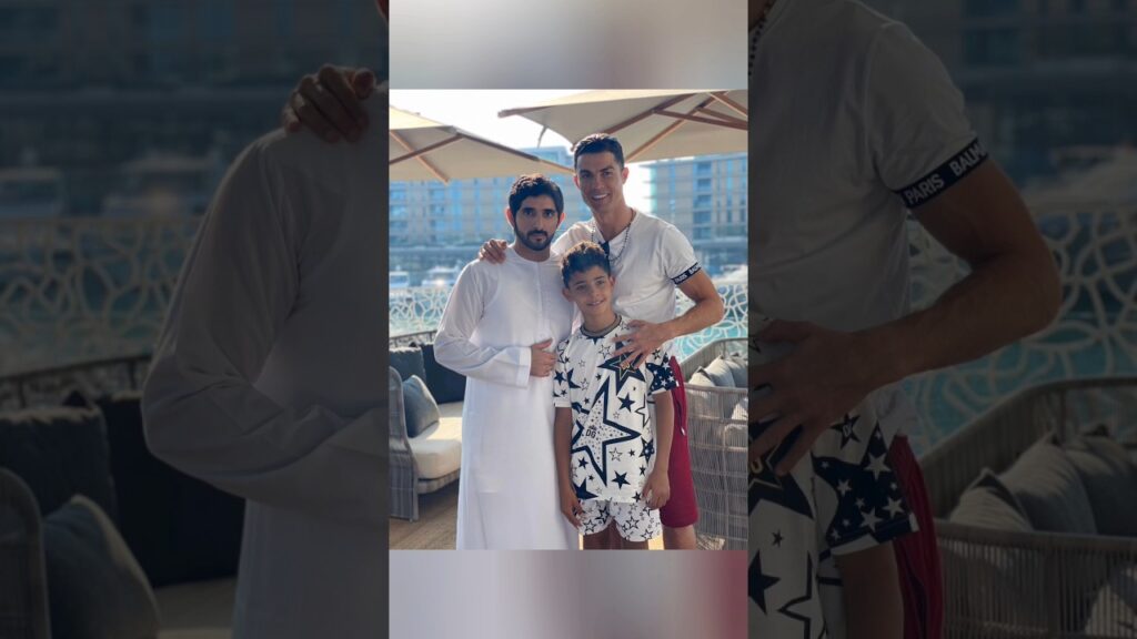 Ronaldo Ronaldo junior meet with Dubai prince #short video