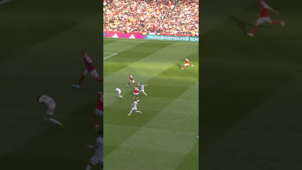 Saliba recovery. Ødegaard pass. Martinelli goal!